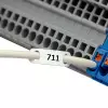 Комплект Бирка в рулоне ФСТ-150-7175-711, БЕЛЫЙ, 7х25мм, 2шт./ряд, 2 тыс.шт.+риббон